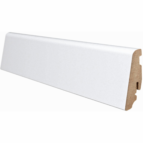 Soklová lišta bílá 58 mm x 19 mm x délka 2200 mm
