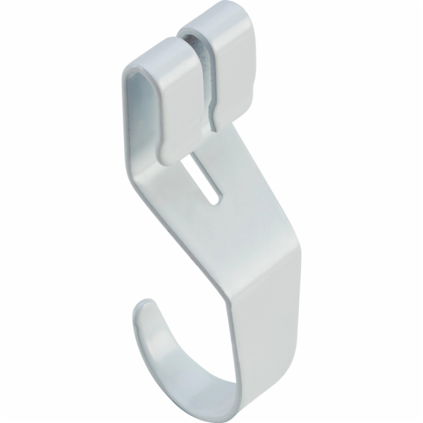 Kovové multifunkční háčky 3 cm x 8 cm Bílé 3 kusy