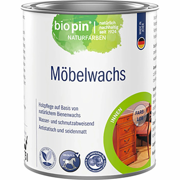 Biopin vosk na nábytek bezbarvý 0,75 l