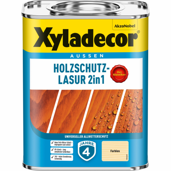 Xyladecor Ochranná lazura na dřevo 2v1 Transparentní matn...