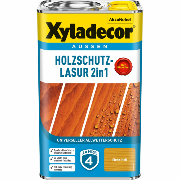 Xyladecor Ochranná lazura na dřevo 2v1 světlý dub matný 2...