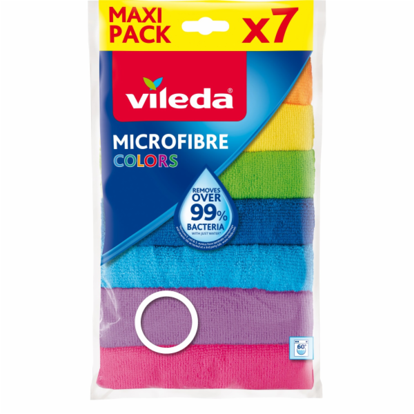 Vileda Univerzální utěrka z mikrovlákna, vícebarevná, 7 kusů