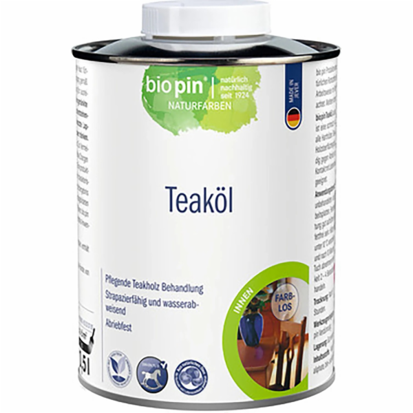 Biopin Teakový olej transparentní 500 ml