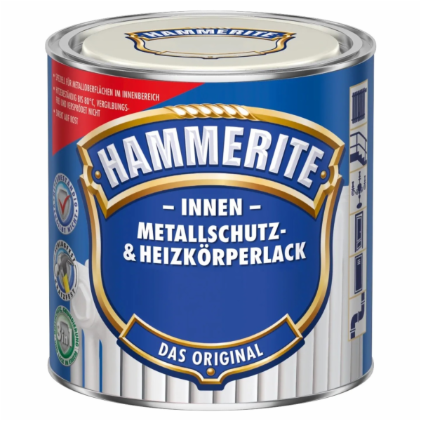 Hammerite ochranná barva na kov a radiátory, bílá matná, ...