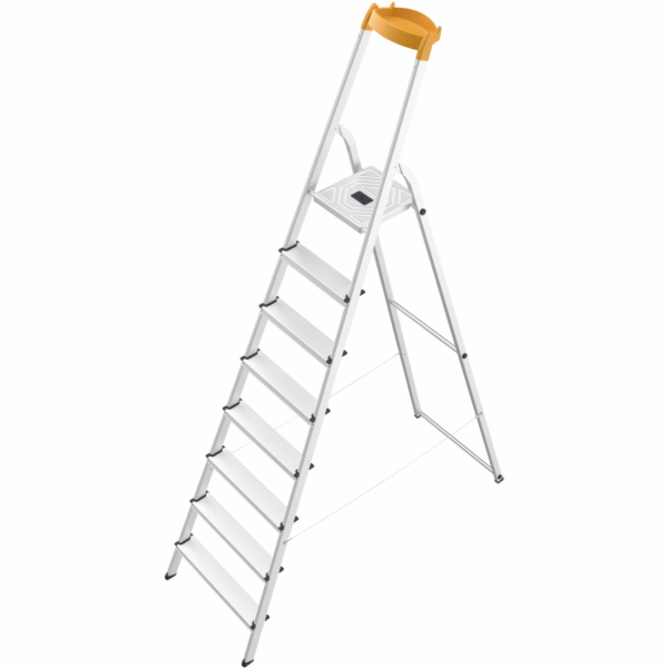 Hailo L58 Hliníkový bezpečnostní štafle, 8 stupňů