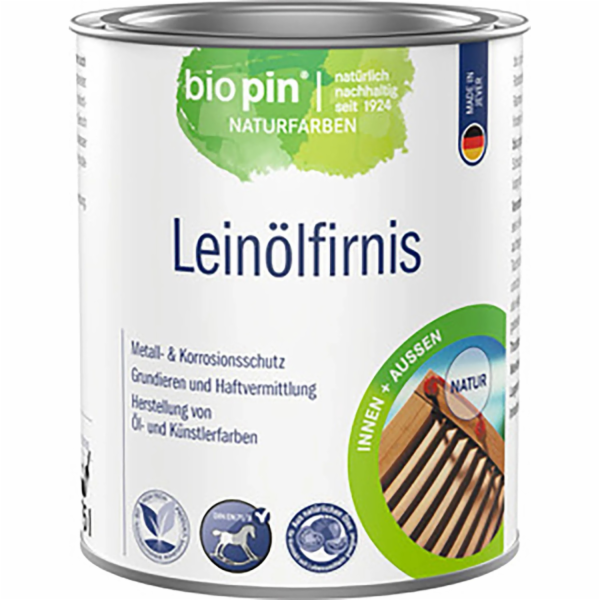 Biopin lak na lněný olej transparentní 750 ml