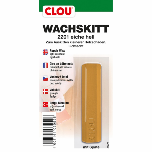Voskový tmel Clou světlý dub 15 g