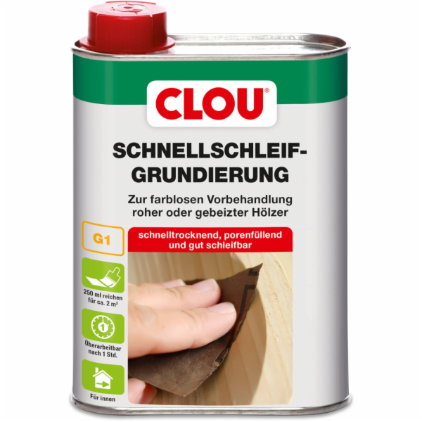 Rychleschnoucí brusný základ Clou Transparent 250 ml