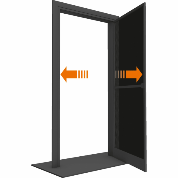 Hliníkový rám proti hmyzu pro dveře, antracit, 100 x 215 cm