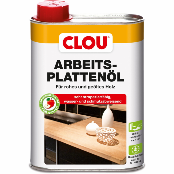 Olej na pracovní desky Clou Transparent 250 ml
