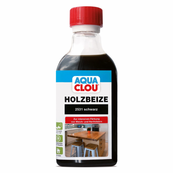 Mořidlo na dřevo Aqua Clou černé 250 ml