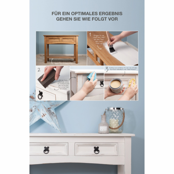 Rust-Oleum křídová barva na nábytek lak křídově bílá matn...