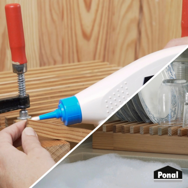 Lepidlo na dřevo Ponal, voděodolné, lahvička 120 g, schne...