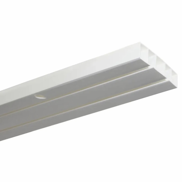 Záclonová lišta Gardinia, 2kolejnicová, Slim Line, bílá, ...