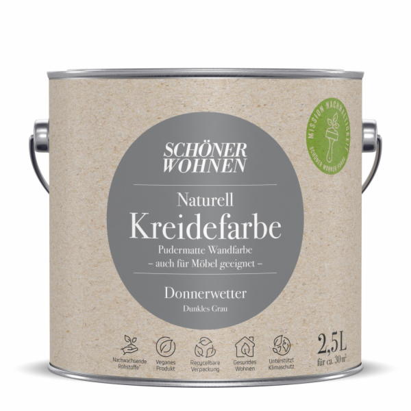 Schöner Wohnen Naturell Chalk Paint Thunderstorm 2,5l