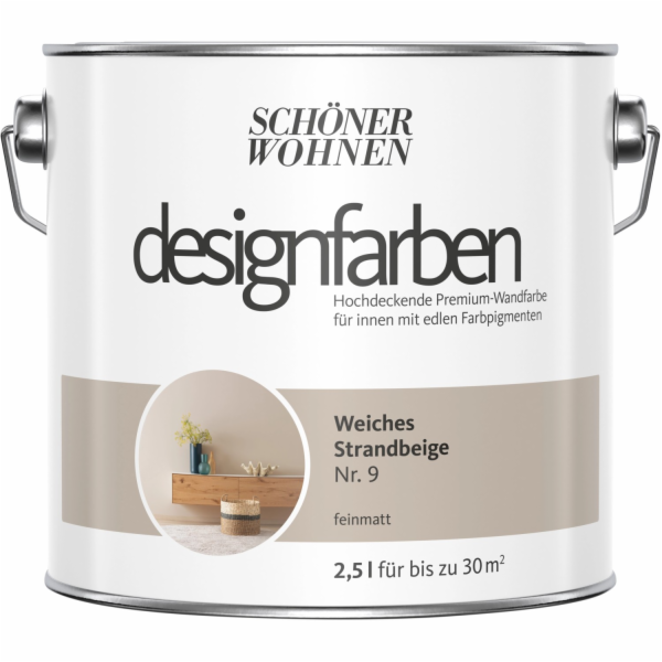 Schöner Wohnen Designer Paints Soft Beach Beige Matt 2,5l