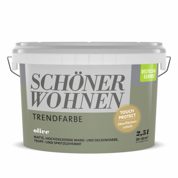 Schöner Wohnen Trend barva na stěny Olive Matt 2,5l