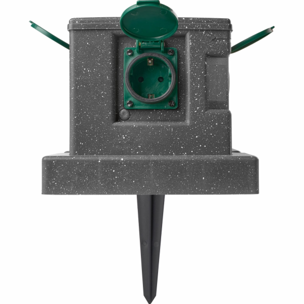 Zahradní zásuvka, imitace kamene, s ochranným krytem, 4ce...