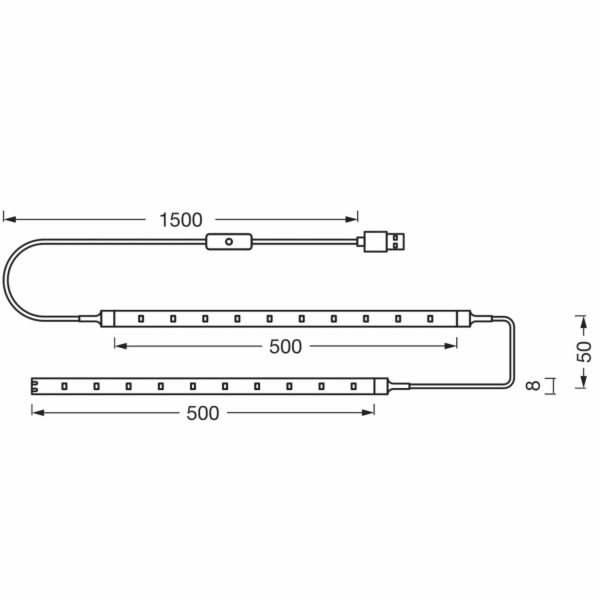 Osram LED pásek Flex TV náladové světlo 2,8 W 3 500 K 150...