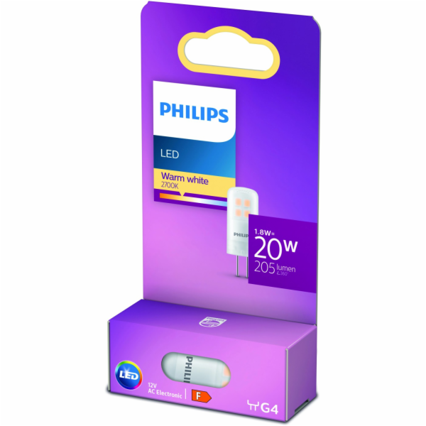 LED žárovka Philips G4 1,8 W Teplá bílá 205 lm Energetick...