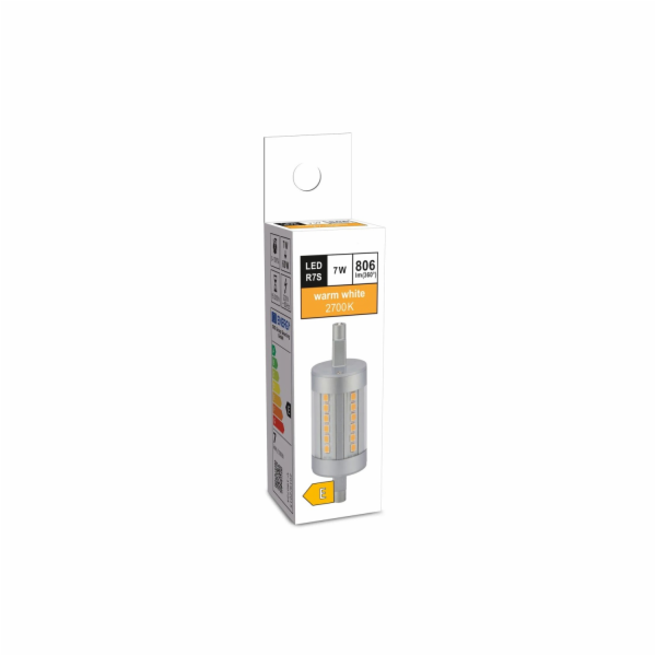 LED žárovka R7S trubicový tvar 7 W teplá bílá 806 lm 7,8 ...