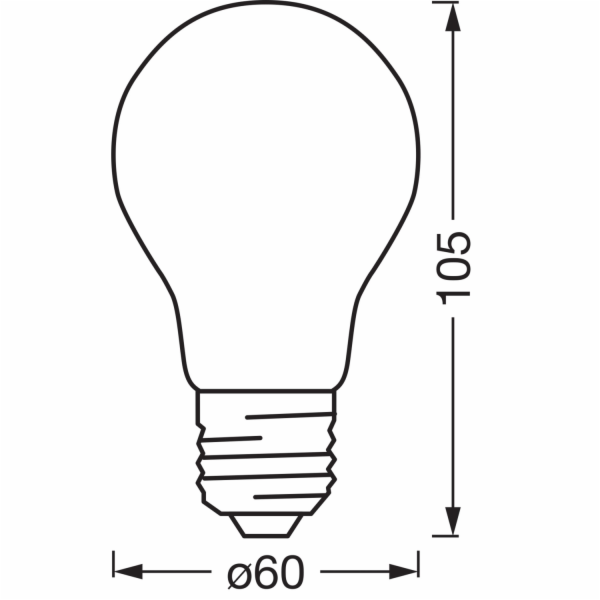 Žárovka Osram Matter E27, tvar žárovky A53, stmívatelná 6...