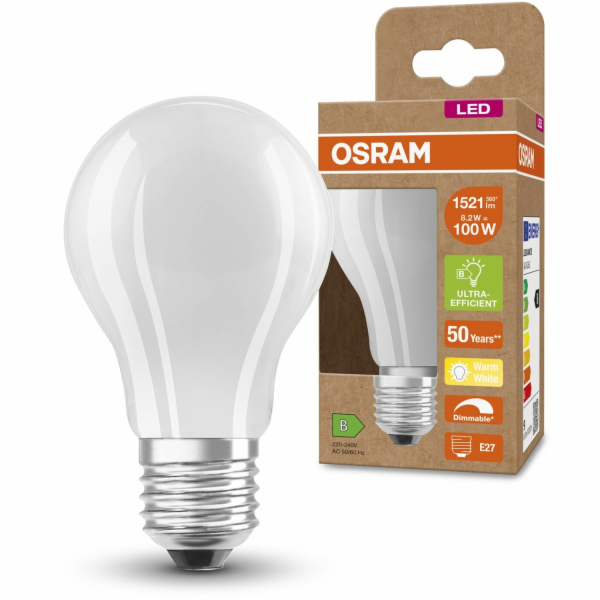 Žárovka Osram LED E27, tvar žárovky 8,2 W, 1521 lm, matná...