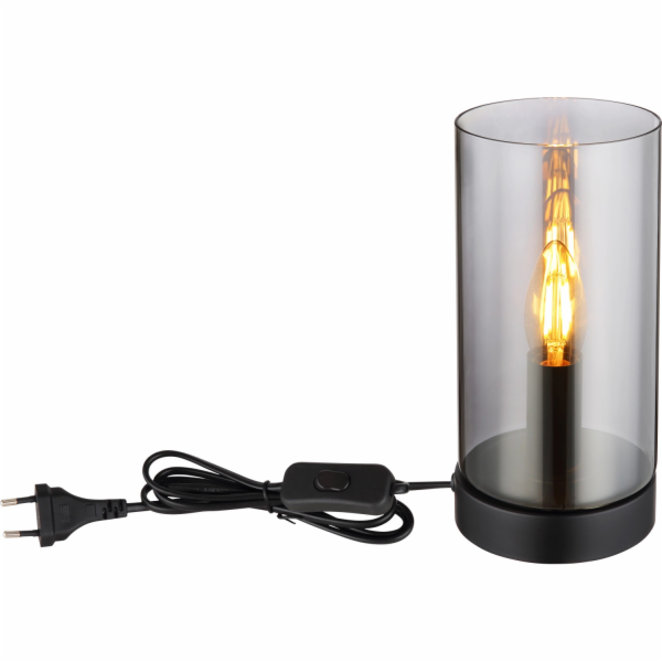 Stolní lampa Globo Olly O 11 cm kovová černá matná