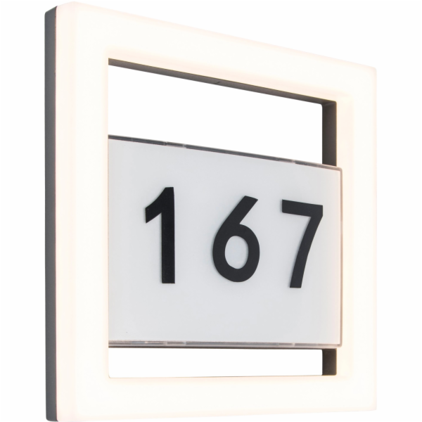 Lutec LED osvětlení s číslem domu Alice včetně samolepek ...