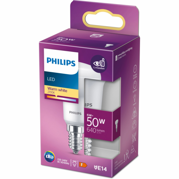 LED žárovka Philips E14 reflektor R50 6 W 640 lm 8,6 x 5 ...