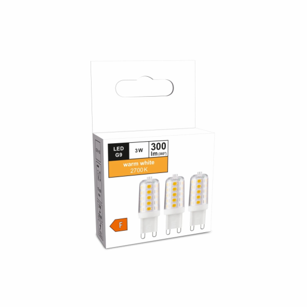 LED žárovka G9 3 W 3 ks teplá bílá 300 lm 5,5 x 1,7 cm (V...