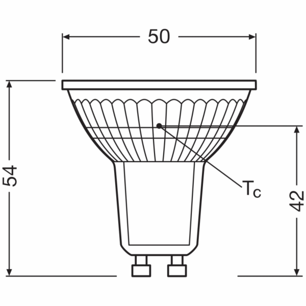 Žárovka Osram GU10, 2700 K, 360 lm, 2 W