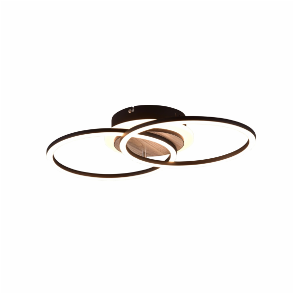 Stropní LED světlo Reality Giro 1 světlo černé matné O 46...