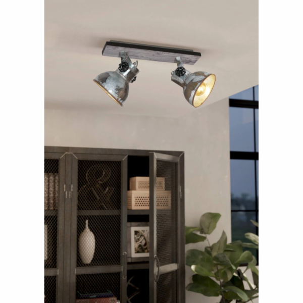 Eglo Spot Barnstaple 2-light 9 cm x 47,5 cm hnědo-patina ...