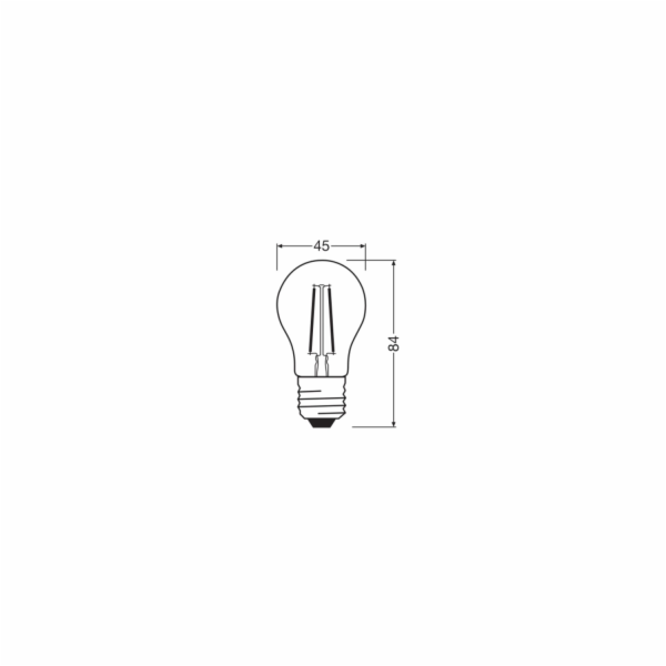 LED žárovka Osram E27 kapkovitý tvar 1 W 136 lm čirá 8,4 ...