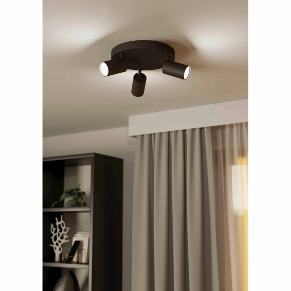 Eglo LED bodové světlo Zigbee Telimbela-Z kulaté černé 3 ...