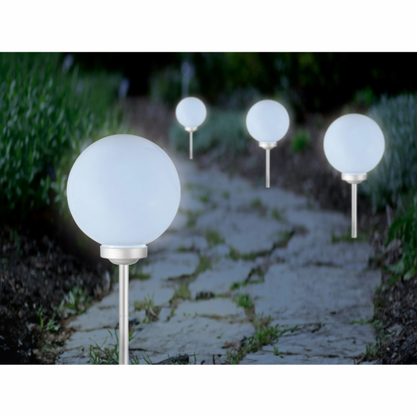 Solární venkovní LED světlo Trani, průměr 20 cm