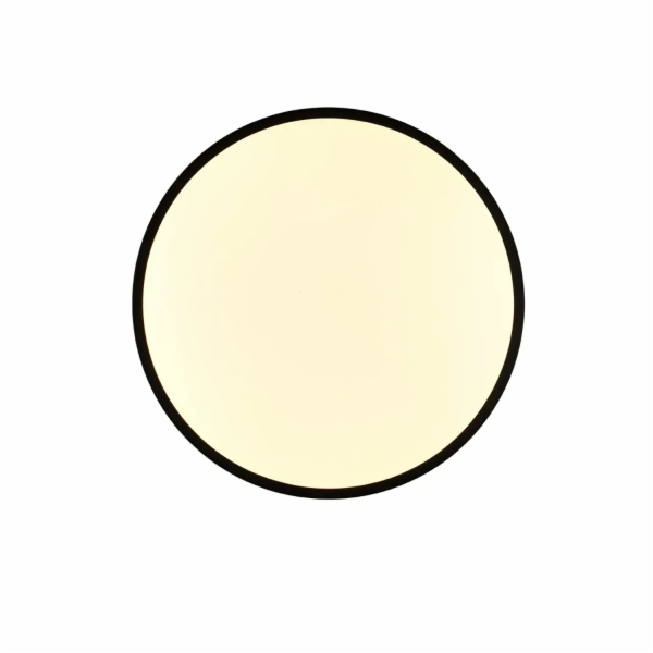 Stropní LED svítidlo Reality Slope, matně černé, O 39 cm