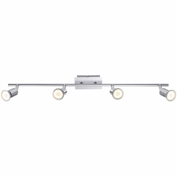 Stropní LED bodové světlo Torella se 4 žárovkami, chrom, ...
