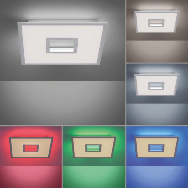 Just Light. LED stropní svítidlo Recess White CCT 45 x 45 cm