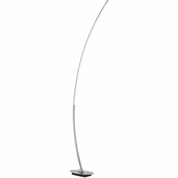 LED stojací lampa Solo, kartáčovaný hliník