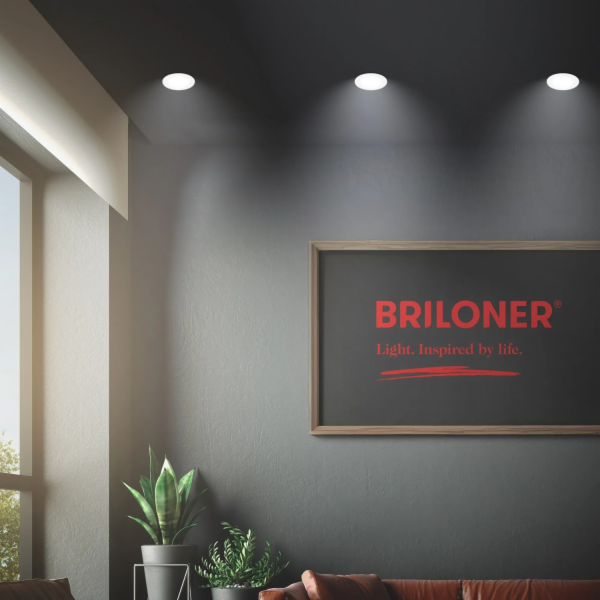Sada 3 LED zapuštěných bodových světel Briloner, neutráln...