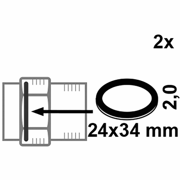 Kirchhoffovo gumové těsnění šroubu pro 13 mm (1/2") 24 x ...