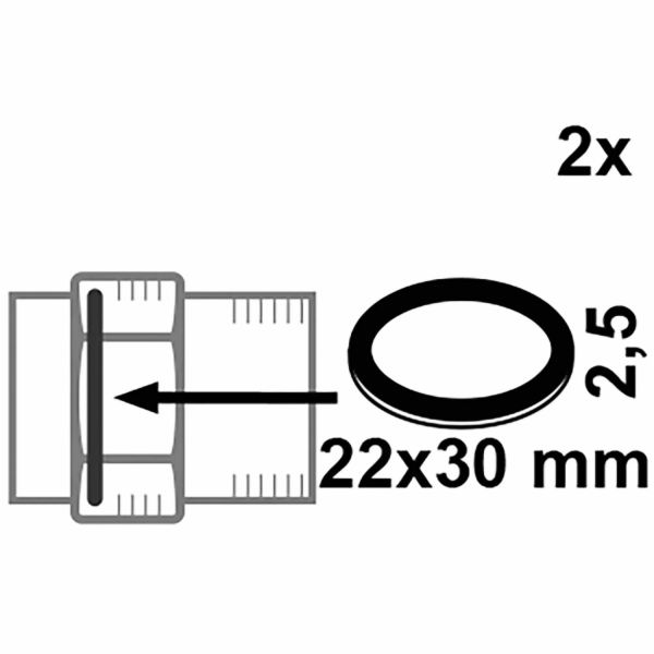 Kirchhoffovo gumové těsnění šroubu pro 13 mm (1/2") 22 x ...