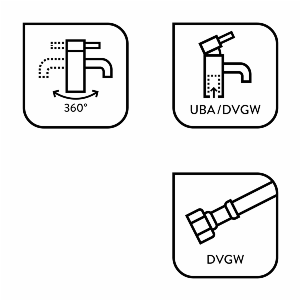 Kuchyňská baterie Baliv KI-1930 černá a zlatá