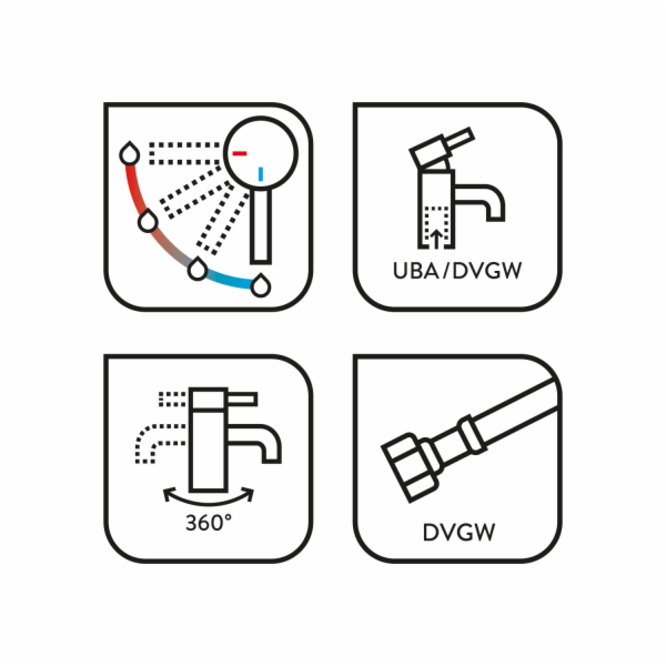 Kuchyňská baterie Baliv KI-1832, vzhled nerezové oceli