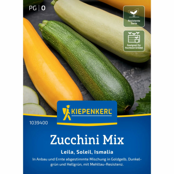 Kiepenkerl Zucchini Mix “Leila Soleil Ismalia” F1 hybrid