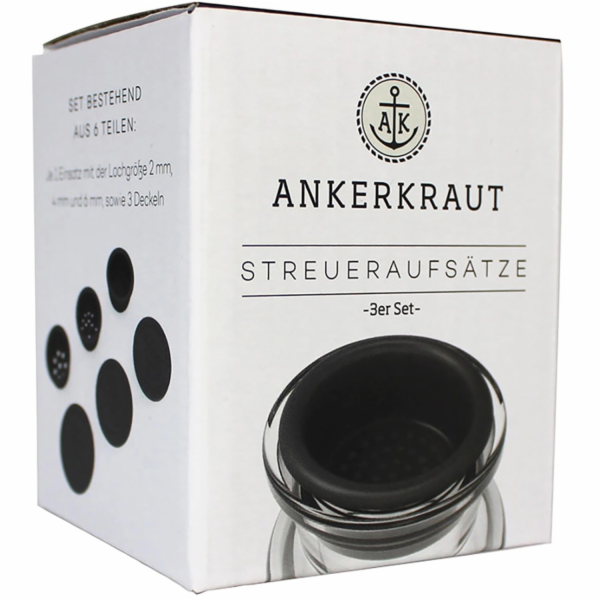 Nástavec Ankerkraut na šejkr z korkové sklenice se 3 veli...