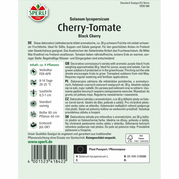 Rajče Sperli "Blacky Cherry"