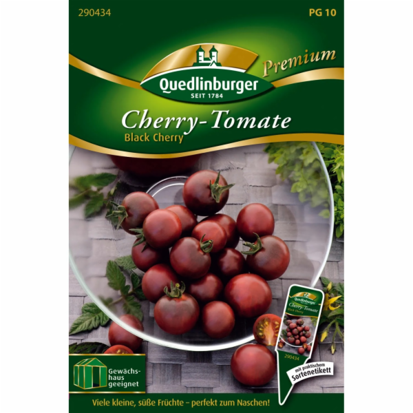Quedlinburgská cherry rajčátka "Black Cherry" volná semínka